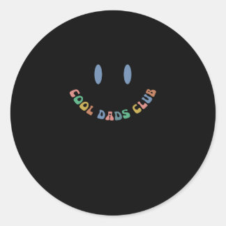 Mannen Retro Cool Dads Club Funny Dad Pocket Fathe Ronde Sticker