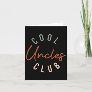 Mannen Retro Cool Ooms Club Grappige Oom Zak Manne Kaart