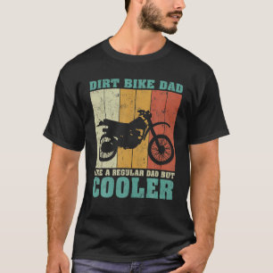 Mannen  retro Dirt Bike Pa als een gewone da T-shirt