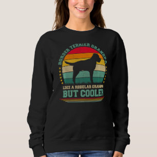 Mannen  Retro Dog Border Terrier Grandpa Fat Trui