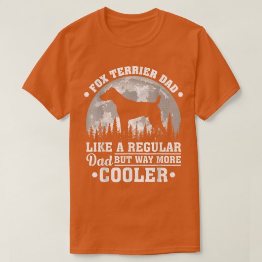 Mannen Retro Dog Funny for Terrier Vader T-shirt (Design voorkant)