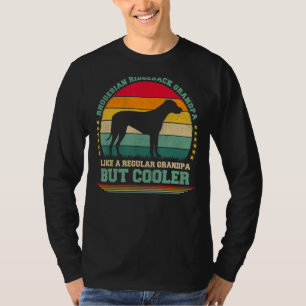Mannen Retro Dog Rhodesian Ridgeback Grandpa T-shirt