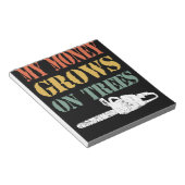 Mannen Retro Funny Logger Gift for Men  Notitieblok (Schuin)