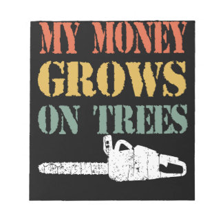 Mannen Retro Funny Logger Gift for Men  Notitieblok