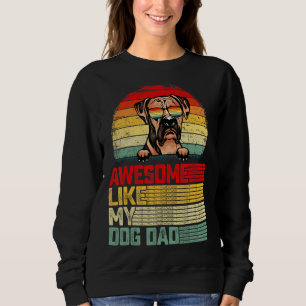 Mannen Retro Geweldige zoals mijn Boxer Dog papa Trui