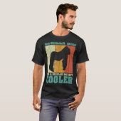 Mannen  Retro Gorilla vader als een gewone vader T-shirt (Voorkant volledig)