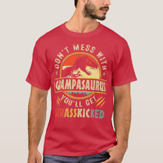 Mannen  Retro Grampasaurus Dinosaur T Re Fath T-shirt