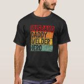 Mannen Retro  Husband papa Welder Vader's D T-shirt (Voorkant)