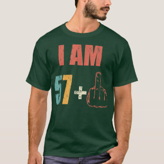 Mannen Retro Ik ben 58-jarige koning voor Vaderdag T-shirt