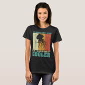 Mannen Retro Jellyfish Dad Als een Regular DA T-shirt (Voorkant volledig)