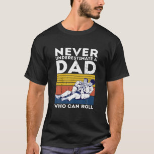 Mannen Retro Jiu Jitsu Papa BJJ Mannen Vader T T-shirt