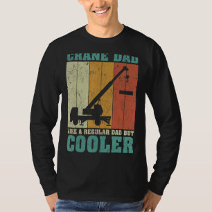 Mannen retro kraanpap als een gewone papa fa t-shirt