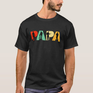 Mannen Retro Mechanic Dad Papa Mechanic T-shirt