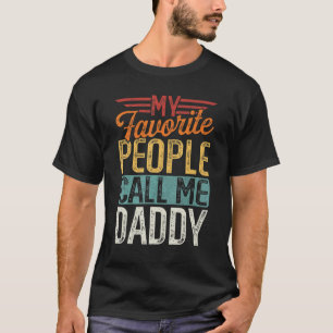 Mannen Retro Mijn favoriete mensen noemen me papa T-shirt