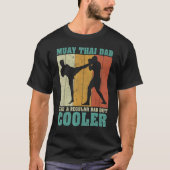 Mannen  retro muay thai papa als een gewone dag t-shirt (Voorkant)