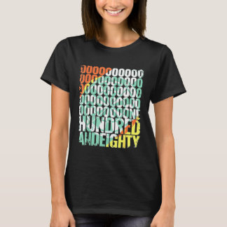 Mannen Retro Onehonderdtachtig 180 Triple 20 Funny T-shirt