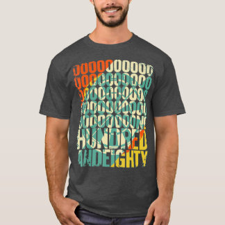 Mannen Retro Onehundredandeighty 180 Triple 20 T-shirt