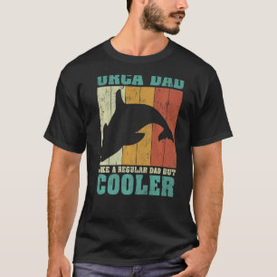 Mannen  Retro Orca pap als een gewone pap T-shirt