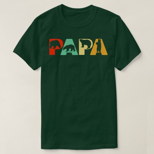 Mannen Retro Papa Beer Pap Funny Beer Papa Fathers T-shirt (Design voorkant)