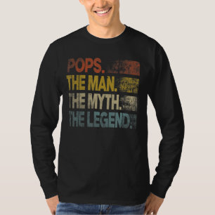 Mannen Retro Poppen Man Myth Legend Vintage Vader T-shirt