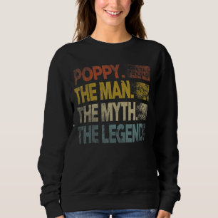 Mannen Retro Poppy Man Myth Legend Vintage Vader Trui