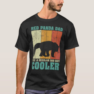 Mannen  Retro Red Panda vader als een gewone Da T-shirt