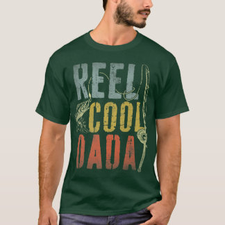 Mannen Retro  Reel Cool Dada Vist vaders T-shirt