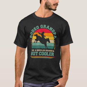 Mannen Retro Rodeo Grandpa Vaderdag T-shirt