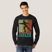 Mannen retro schaatsen vader als een gewone t-shirt (Voorkant volledig)