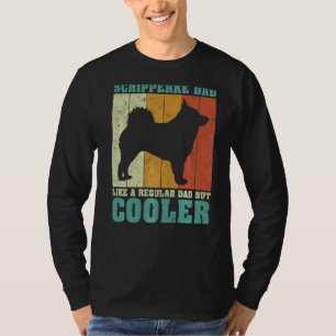 Mannen  retro Schipperke pap als een gewone D T-shirt