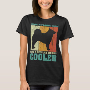 Mannen retro Schipperke pap als een gewone D T-shirt