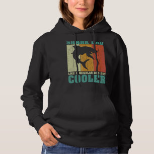 Mannen Retro Shark Pa als een gewone vader. Hoodie