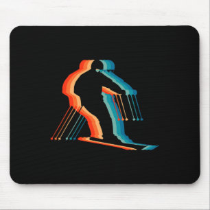 Mannen Retro Skiën Love-r Vintage Skiier Gemaakt I Muismat