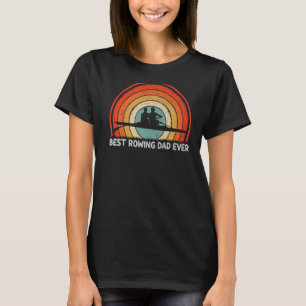 Mannen retro stijl  beste roeien papa ooit Fath T-shirt