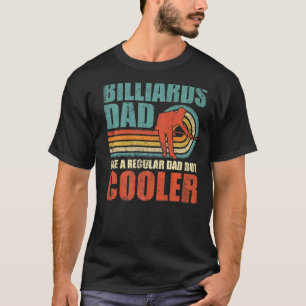 Mannen retro stijl biljart vader vader's da t-shirt