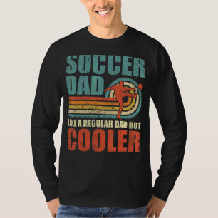 Mannen retro stijl  voetbal vader Vaderdag T-shirt