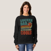 Mannen retro stijl  voetbal vader Vaderdag Trui (Voorkant volledig)