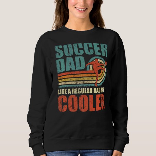 Mannen retro stijl  voetbal vader Vaderdag Trui (Voorkant)
