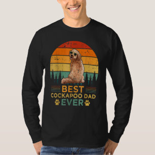 Mannen Retro Style Best Cockapoo Pap Oosters vader T-shirt