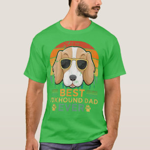 Mannen Retro Style Best Fohound Dad Oosters Da T-shirt