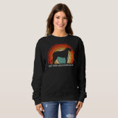 Mannen Retro Style Best Irish Wolfhound Dad Ever F Trui (Voorkant volledig)