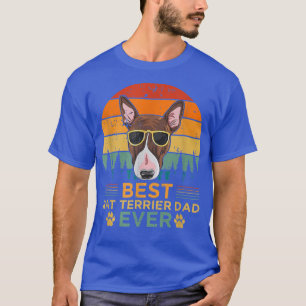 Mannen Retro Style Best Rat Terrier Dad over Fathe T-shirt