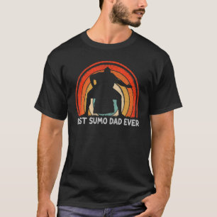 Mannen Retro Style Beste Sumo vader ooit vader T-shirt