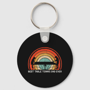 Mannen Retro Style Beste Tennis Pap Eve Sleutelhanger