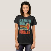 Mannen Retro Style Kendo Dad Vaderdag T-shirt (Voorkant volledig)