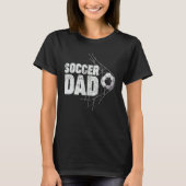 Mannen retro Style Soccer Soccer Pap Vader Vader T-shirt (Voorkant)