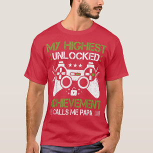 Mannen Retro Style Video Game Lover Gamer Papa Fat T-shirt