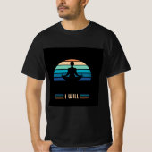 mannen retro sunset positieve quote Tshirt (Voorkant)