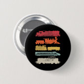 Mannen Retro Treinen Liefhebbers  Railroad Train C Ronde Button 5,7 Cm (Voorkant /achterkant)
