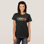 Mannen Retro Ultimate Frisbee Disk Golf T-shirt (Voorkant volledig)